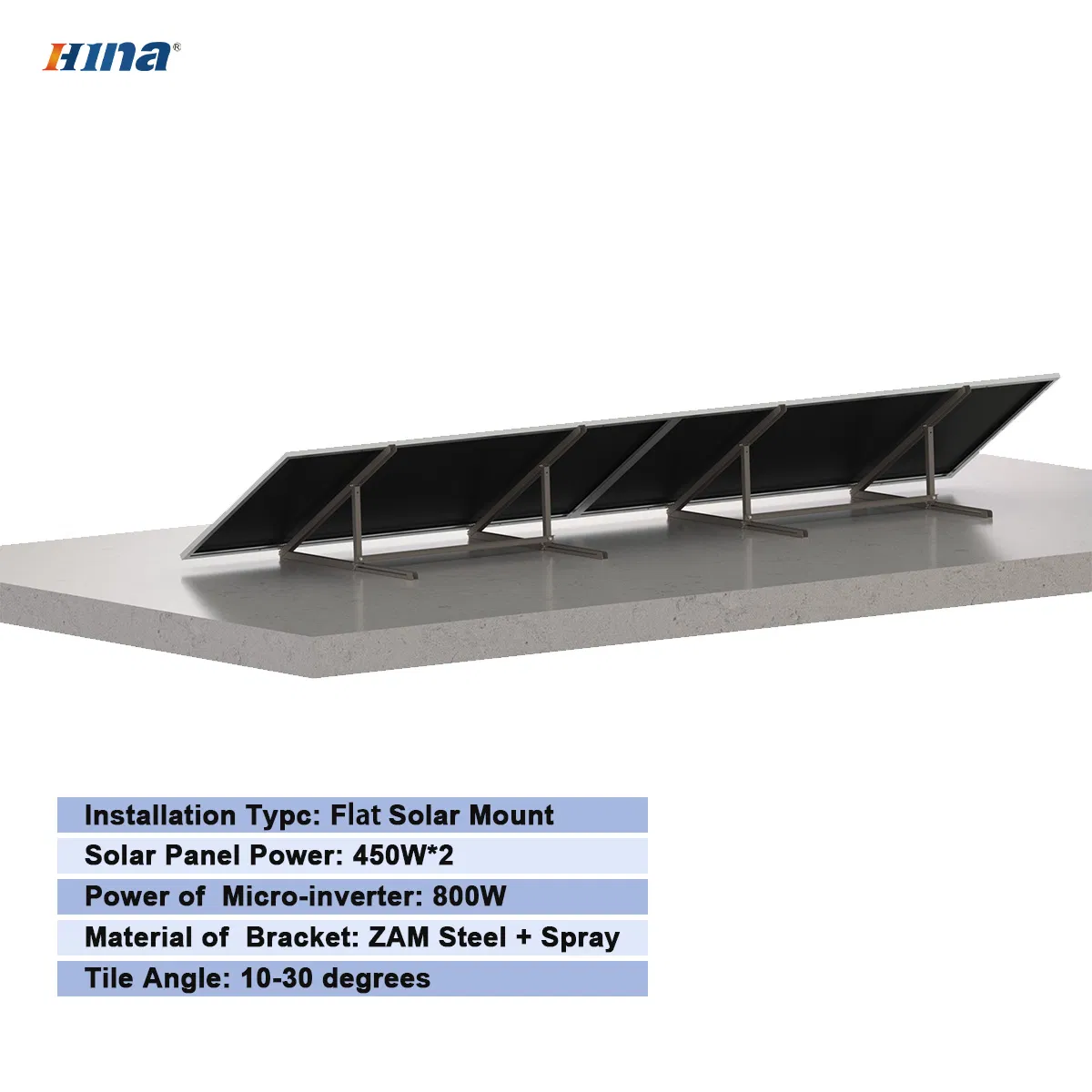 2-Panel Solar Panel Kits Balcony Solar energy Installation for Flat Ground