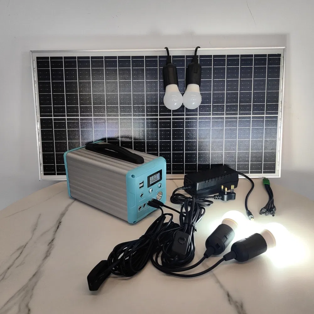Solar Generator Rechargeable Portable Power Station Solar Power Generator for Camping Portable Emergency Backup off Grid Home Solar System