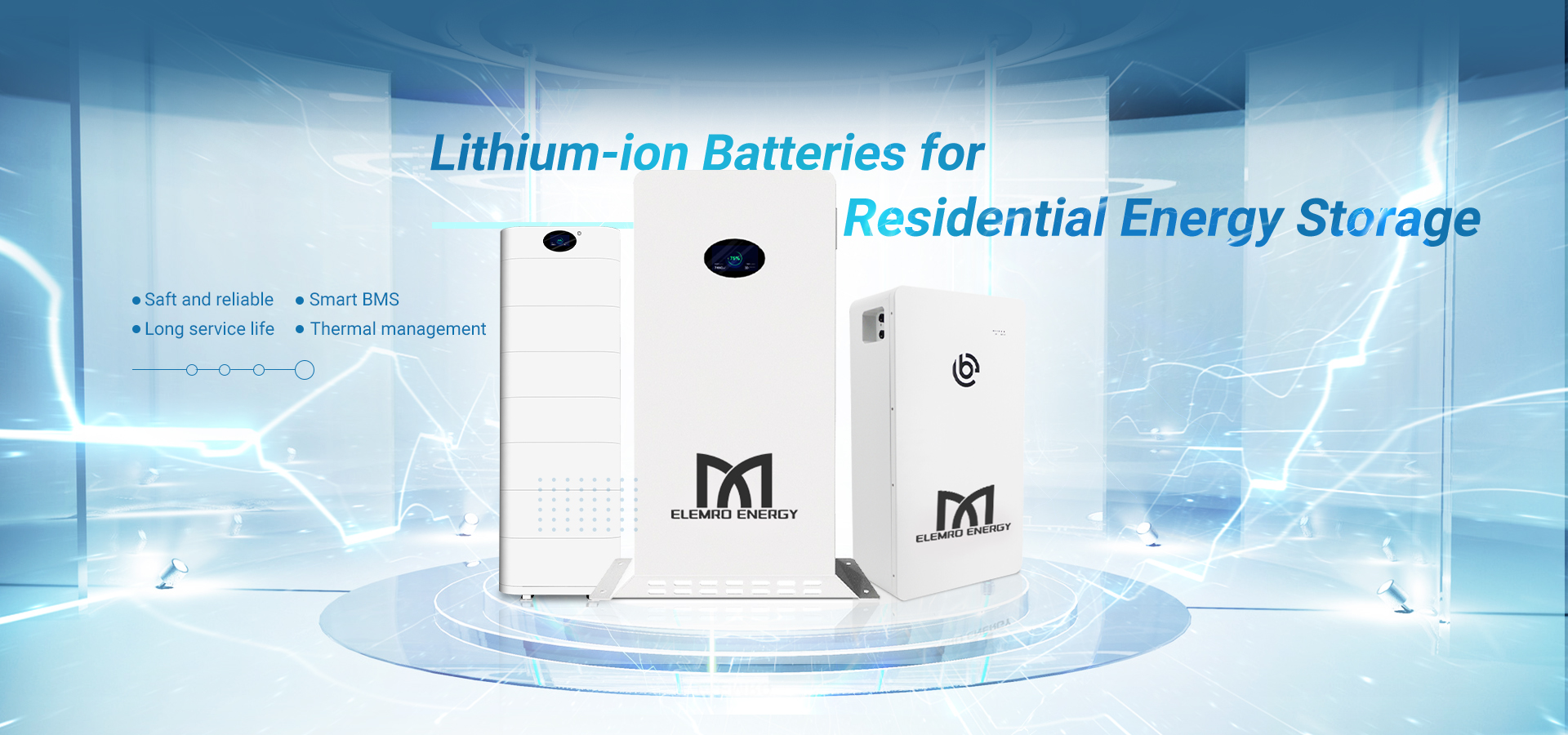 ELEMRO Energy storage systems for residential and commercial use