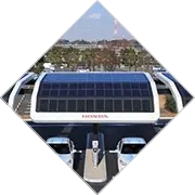ELEMRO Car Port Solar Power — EV charging canopy with integrated solar panels