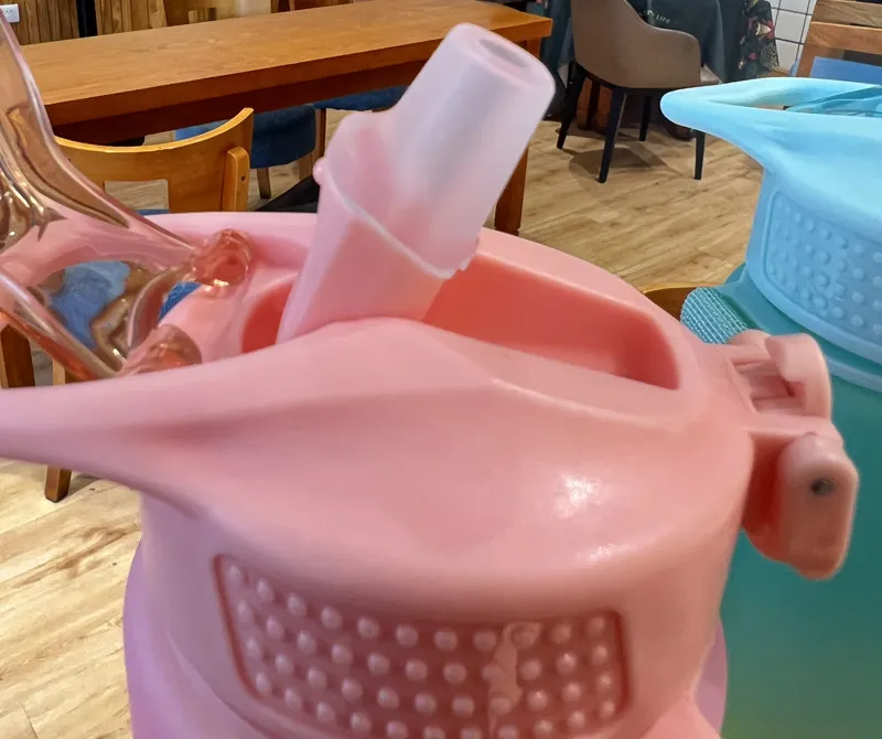 Plastic Straw Strainer Bottle