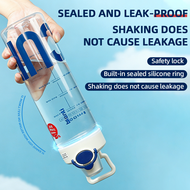 Portable 800ml Gym Fitness Water Bottle for Outdoor Sports Unisex Travel Plastic Drinkware for Back School Climbing Bike Riding