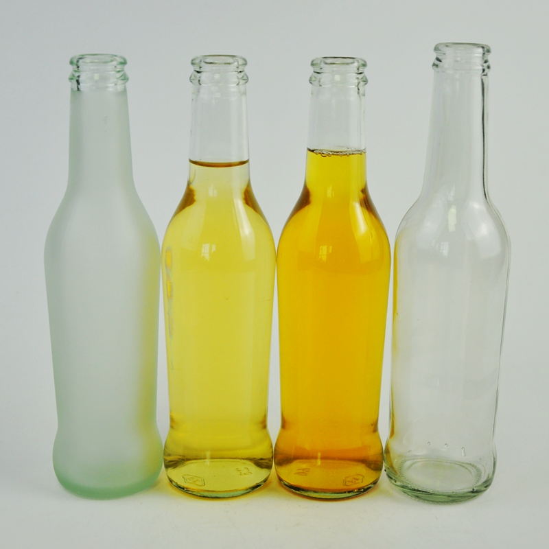 Wholesale Beverage Soda Juice Cocktail Clear Frosting Glass Bottle