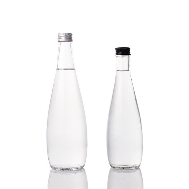 Glass Beverage Bottle for Sparkling Mineral Water Packaging Bottle 200ml 330ml 500ml 750ml 1L