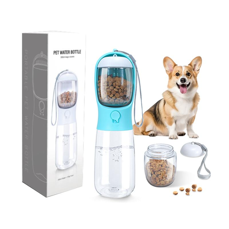Portable 2-in-1 Leak Proof Dog Bowl Water Bottle for Traveling