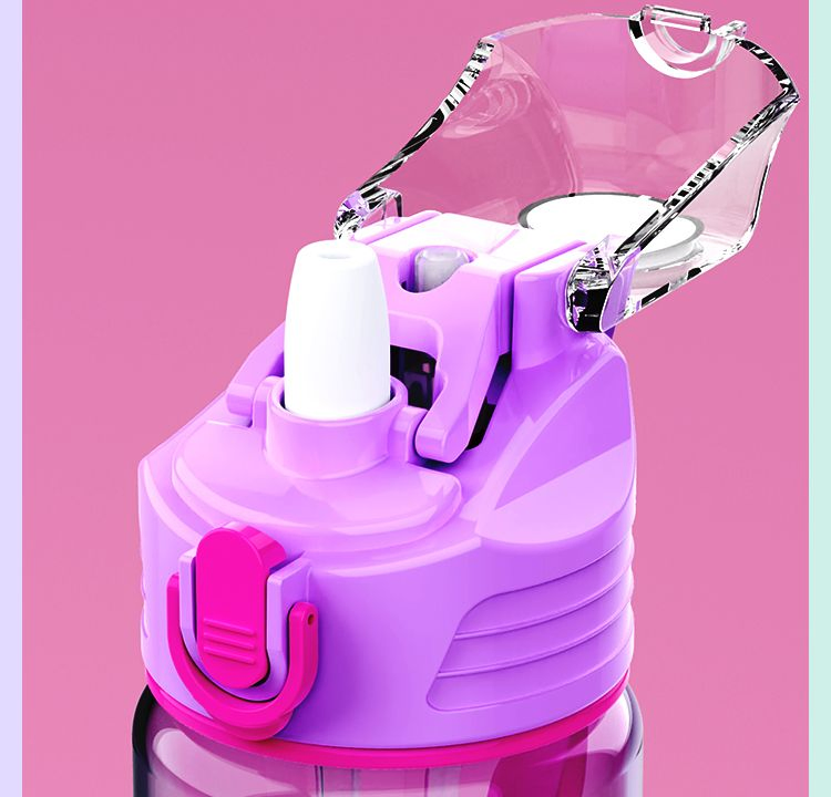 Plastic Kids Children Sports Camping Outdoors School Student Cup Water Bottle