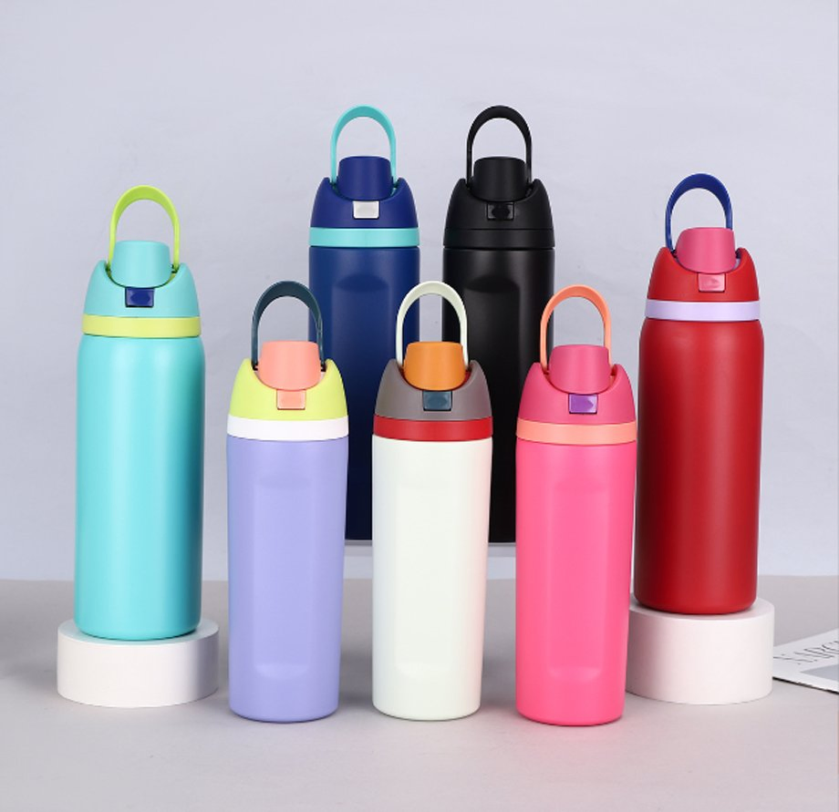 New Manufacturer Double Wall Stainless Steel Insulated Water Bottle with Straw