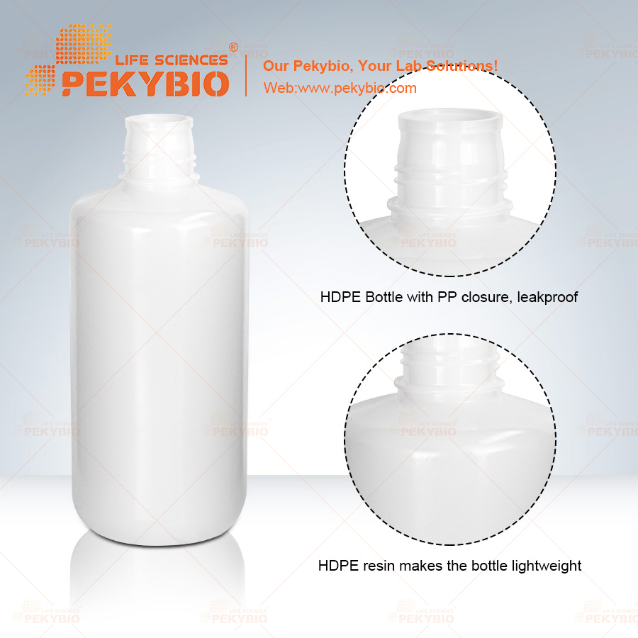 1000ml HDPE Narrow Mouth Storage Bottles for Waste Water