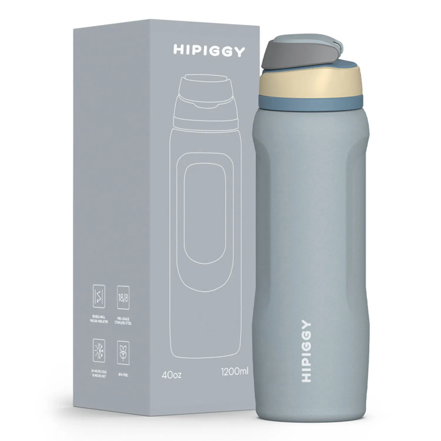 16oz Leak Proof Vacuum Flask Water Bottle Tumbler Stainless Steel Water Bottles