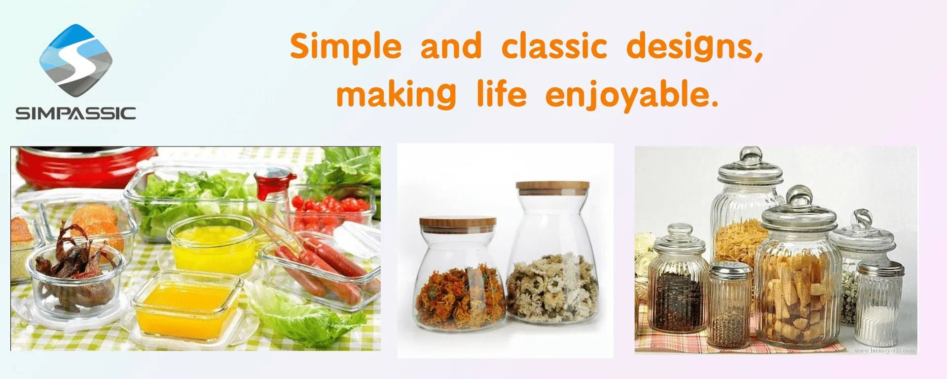 Glass Water Bottle Banner