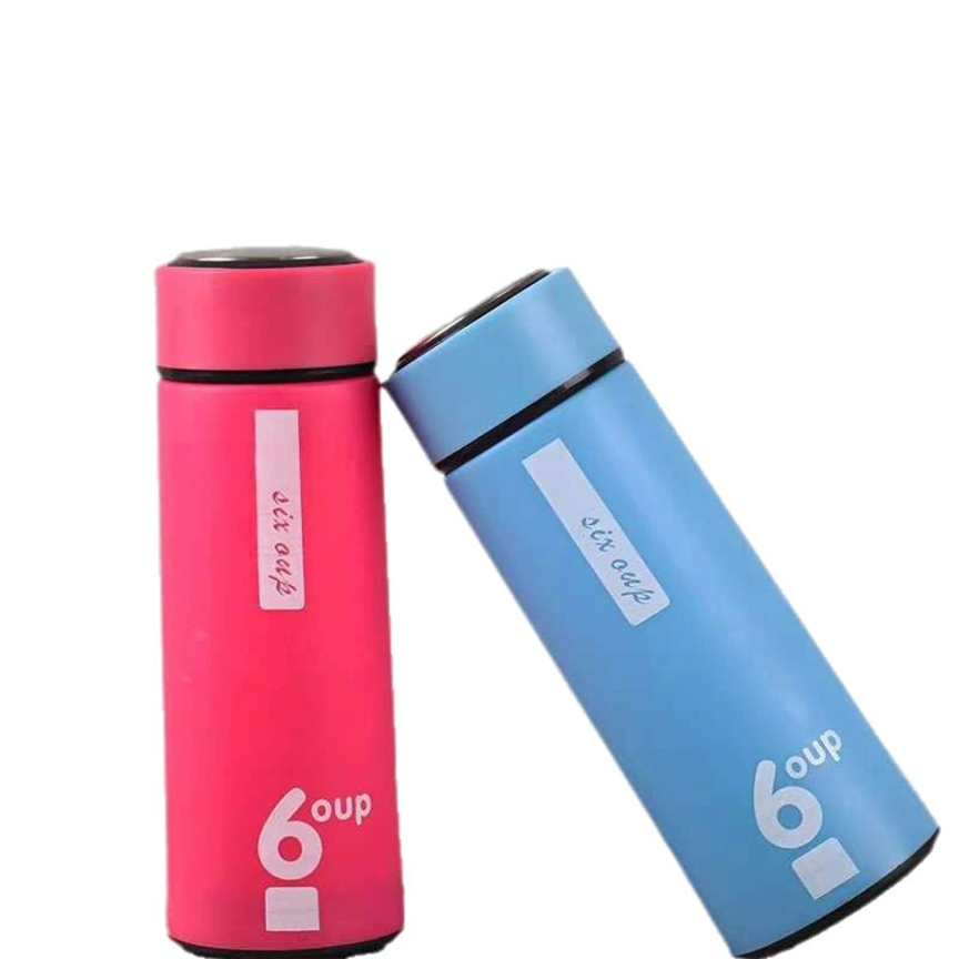 Customized Glass Water Bottle Wholesale Round Empty Double Wall Glass Cup with Logo