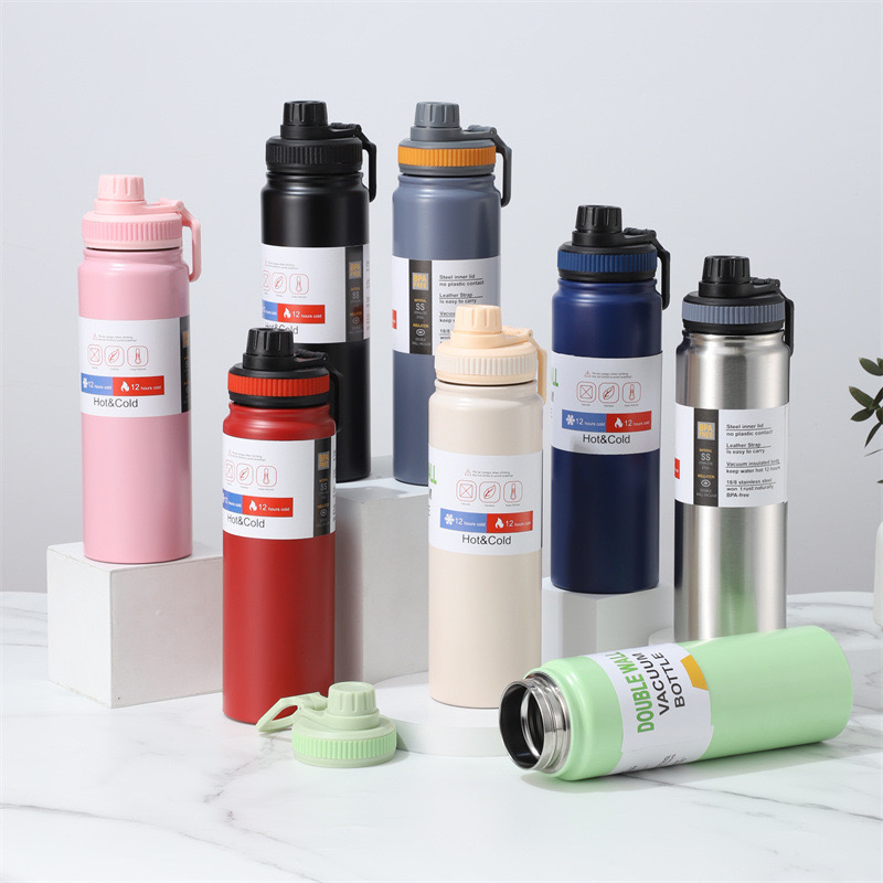 600ml Vacuum Insulation Tech Lightweight Stainless Steel Water Bottle for Cycling &amp; Hiking