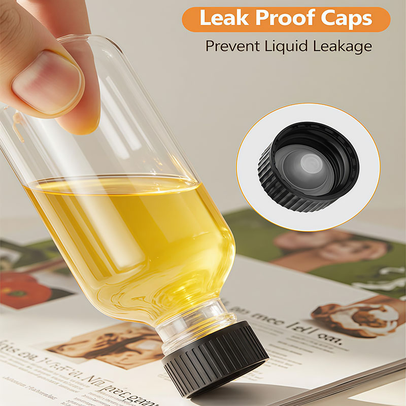 Cheap Glass Drink Bottles Round 60ml Capacity Customized Glass Beverage Bottles Wholesale