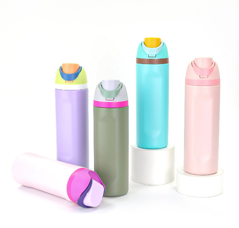 New Manufacturer Double Wall Stainless Steel Insulated Water Bottle with Straw