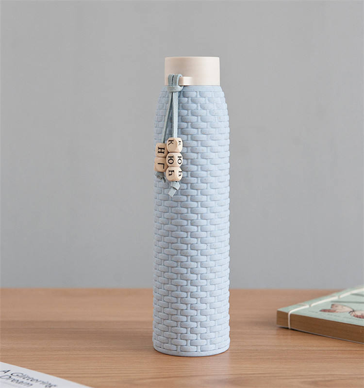 Water Bottle Food Grade PP Fashion Double Wall Glass Bottle