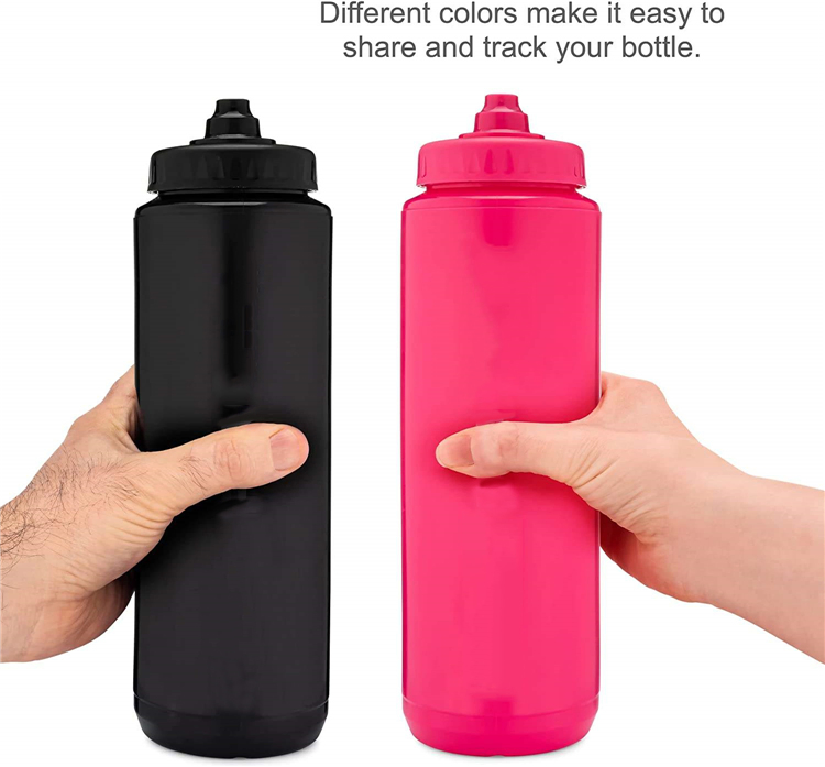 BPA Free Sports Bottle Gym Plastic Squeeze Custom Branding 32oz Bike Water