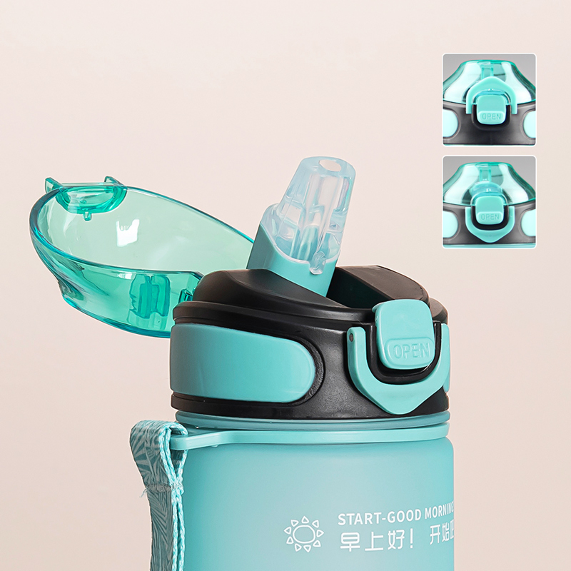 Wholesale Tritan Sealed Leak Proof Sports Kettle 1000ml Frosted Water Bottle