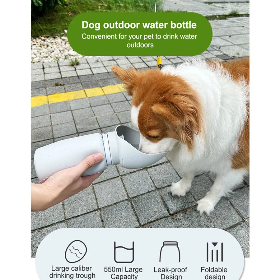 Portable Foldable Silicone Dog Water Bottle