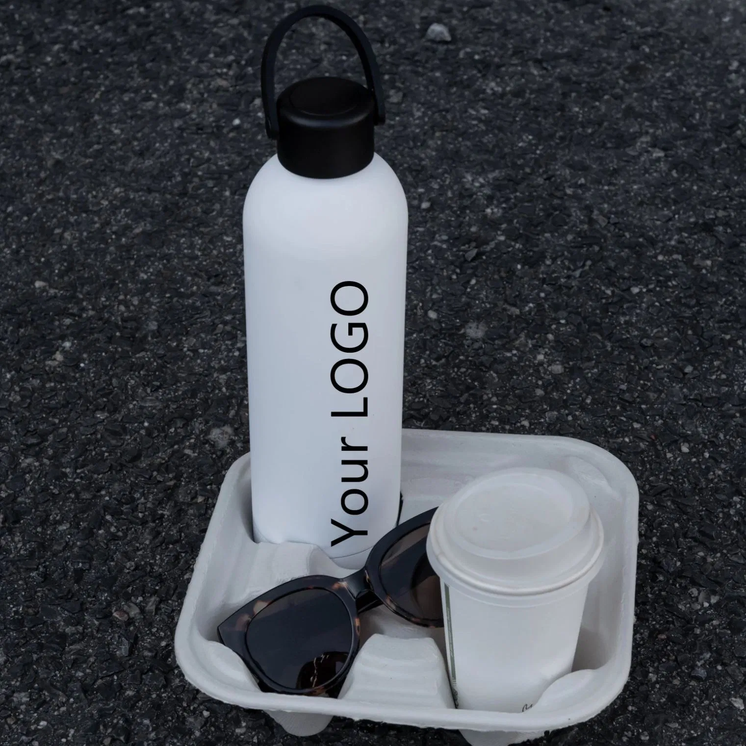 USA BPA Free Food Grade Plastic Handle Lid Thermoses Smart Water Bottle