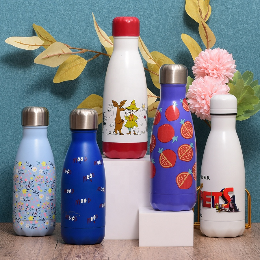 Bicycle Logo Wholesale Thermos School Reusable Children Cute Portable Eco Friendly Kawaii Kids Water Bottles