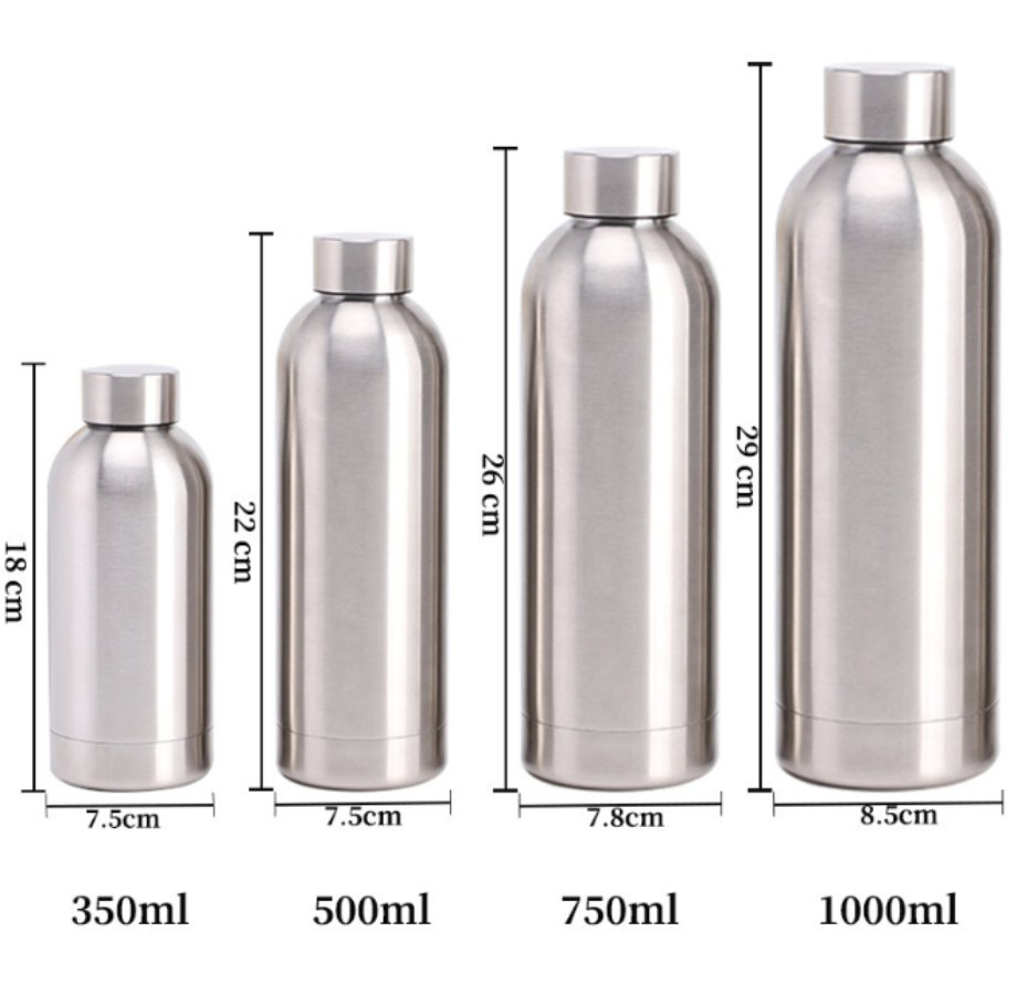 New Narrow Mouth Flask Rubber Coated Stainless Steel Insulated Water Bottle