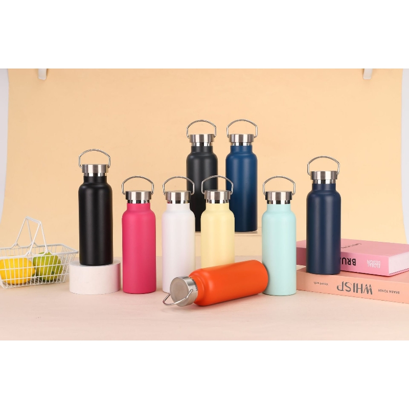Portable 350ml 500ml 600ml 750ml 1000ml Wide Mouth Sublimation Blank Vacuum Sport Water Bottle with Lid