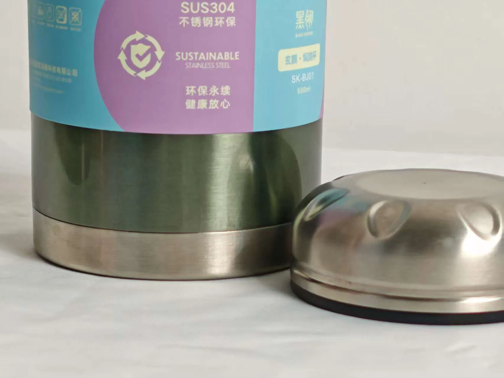 Leak-Proof Reusable Lightweight Stainless Steel Water Bottle for Office Use