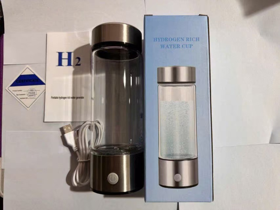 Digital LED Temperature Display Double Wall Glass Smart Water Bottle with Filter