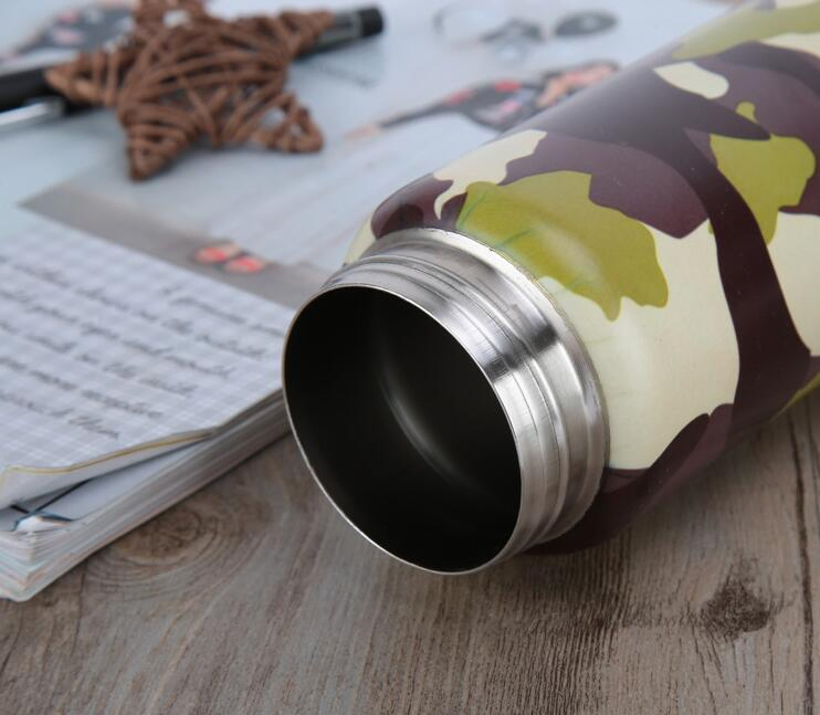 Double Walls Stainless Steel Water Bottle Insulated Vacuum Flask Vacuum Thermos Metal Thermal Flask Insulated Glass Bottle 400ml / 600ml / 800ml/1000ml