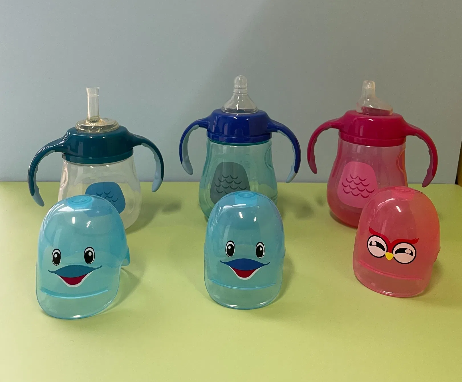 Baby Feeder Bottles with Straw Infant Kids Water Bottle
