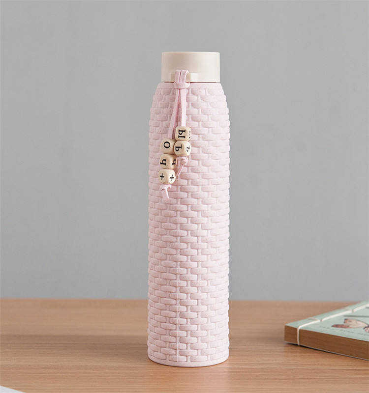 Water Bottle Food Grade PP Fashion Double Wall Glass Bottle