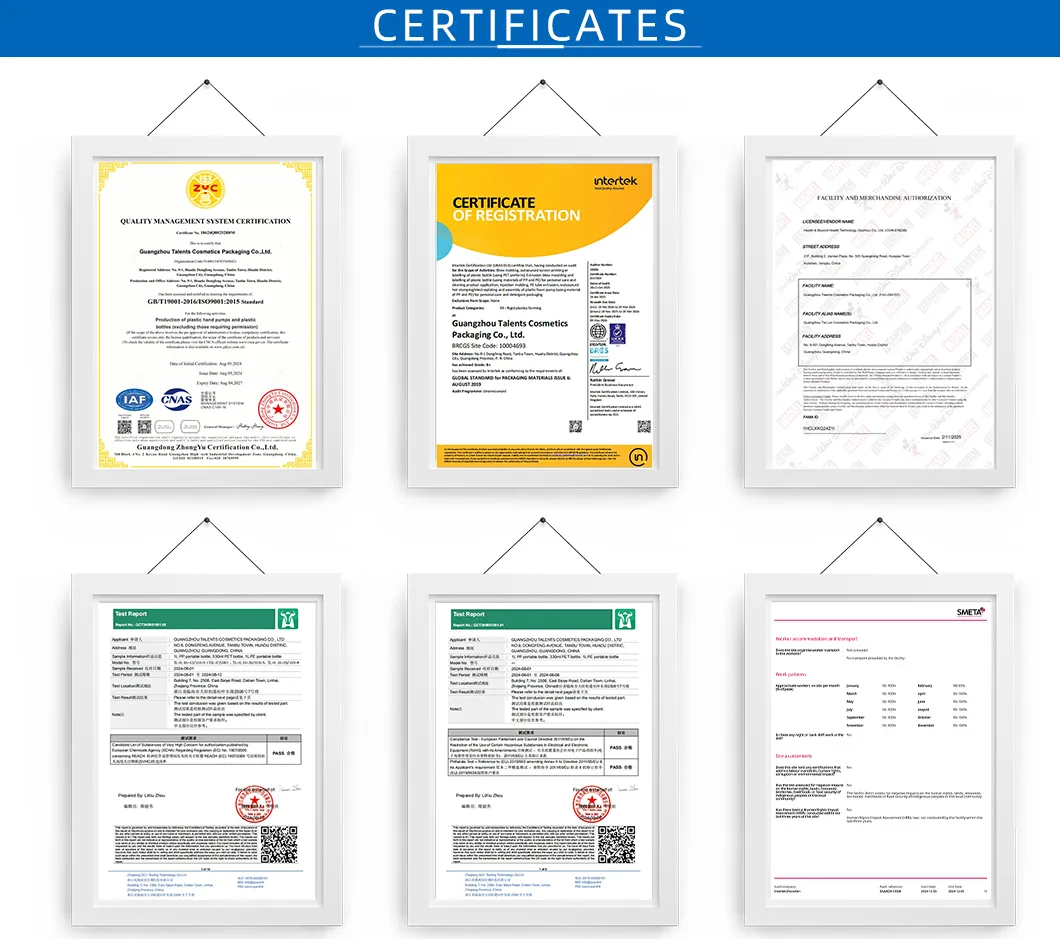 Certificates