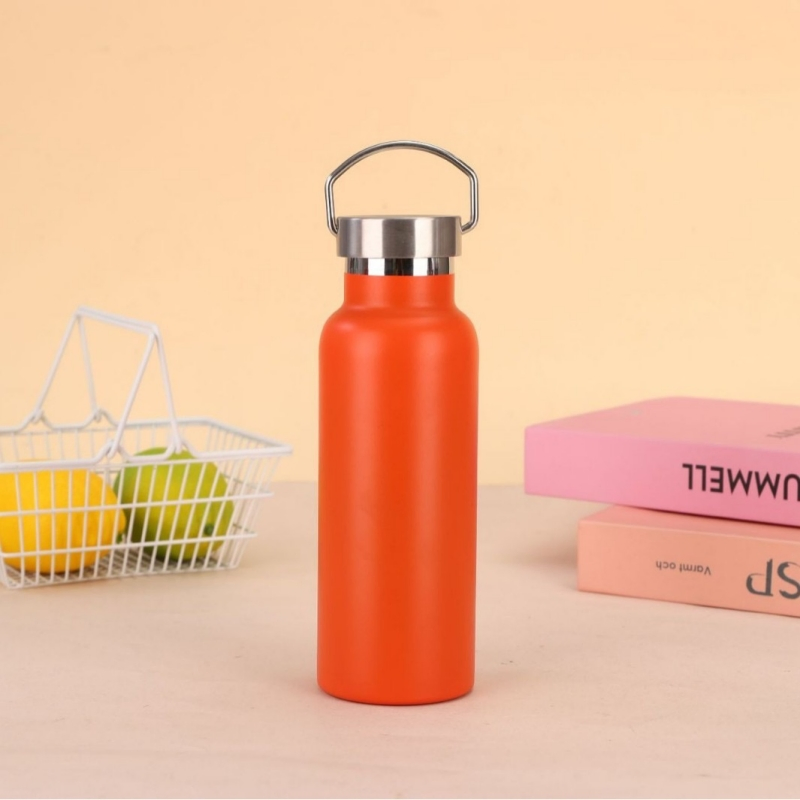 Portable 350ml 500ml 600ml 750ml 1000ml Wide Mouth Sublimation Blank Vacuum Sport Water Bottle with Lid
