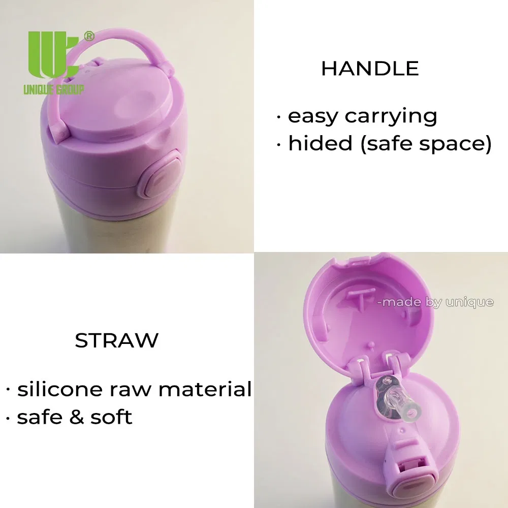 350ml BPA Free Leakproof Stainless Steel Kids Vacuum Insulated Water Bottle Vacuum Flask for Outdoor Sports