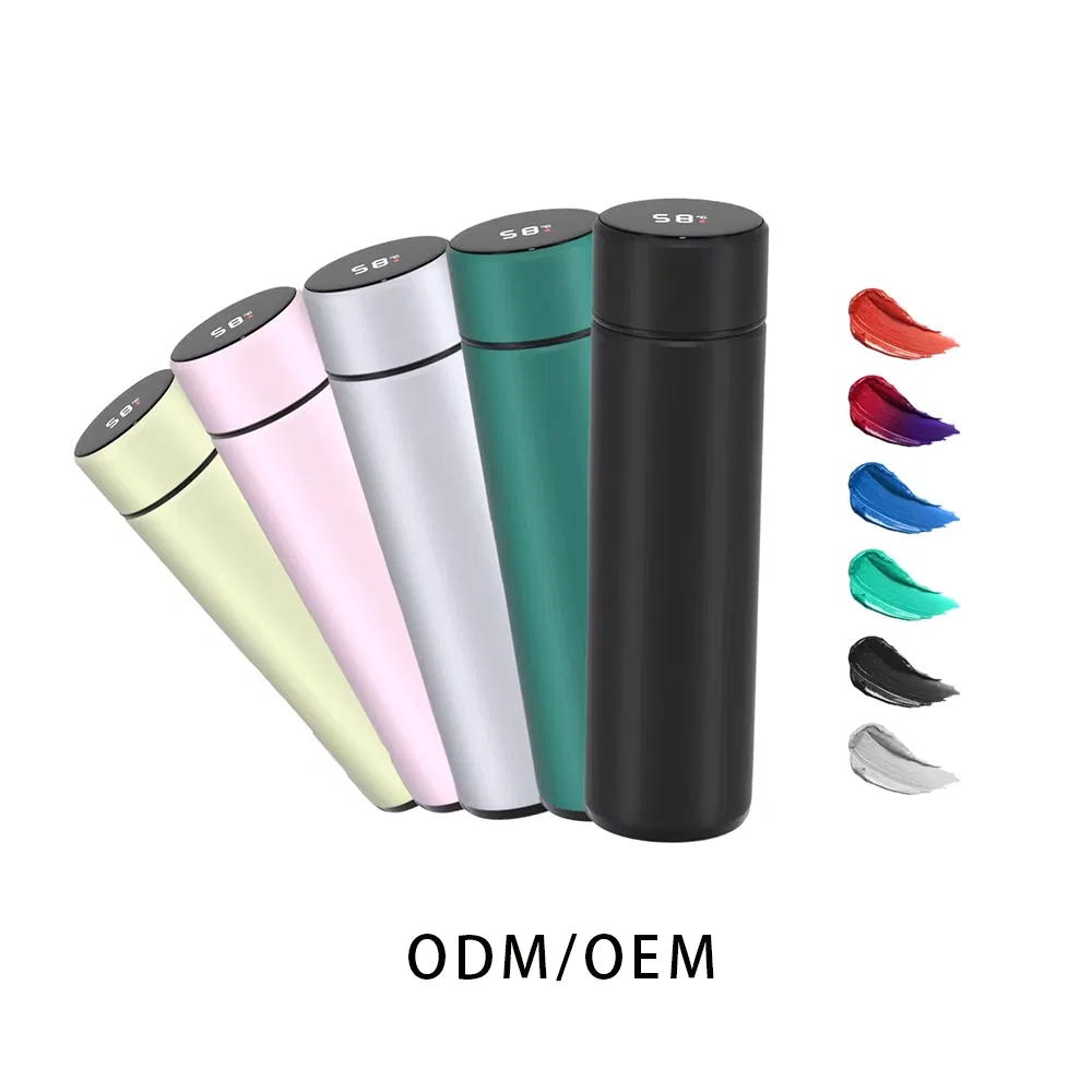 Thermal Insulated Termo Smart LED Temperature Display Metal Insulation Water Bottles Stainless Steel Intelligent Vacuum Flask