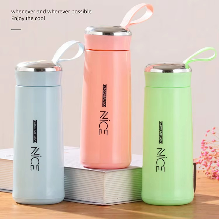 Wholesale Custom Glass Water Bottle Water Glass Bottles 500ml Double Wall Glass Water Bottle with Handle