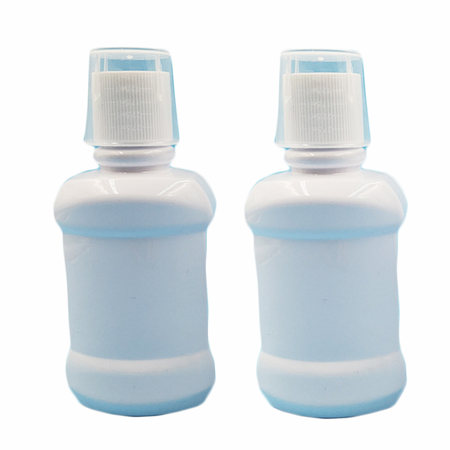 Pet Plastic Cosmetic Packaging Gargle Water Container Funny Laundry Narrow Mouth Wash 200ml Detergent Bottle