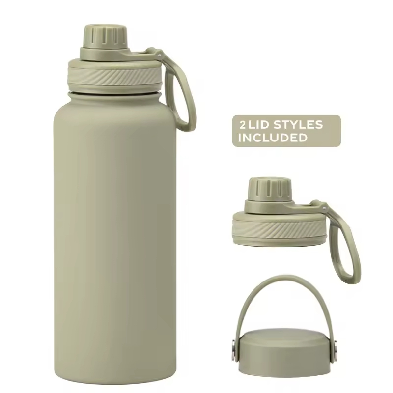 New 650ml Stainless Steel Insulated Bottle Anti Slip Outdoor Portable Vacuum Flask Thermo Thermal Mug Tumbler Simple Wide Mouth Sports Water Bottle