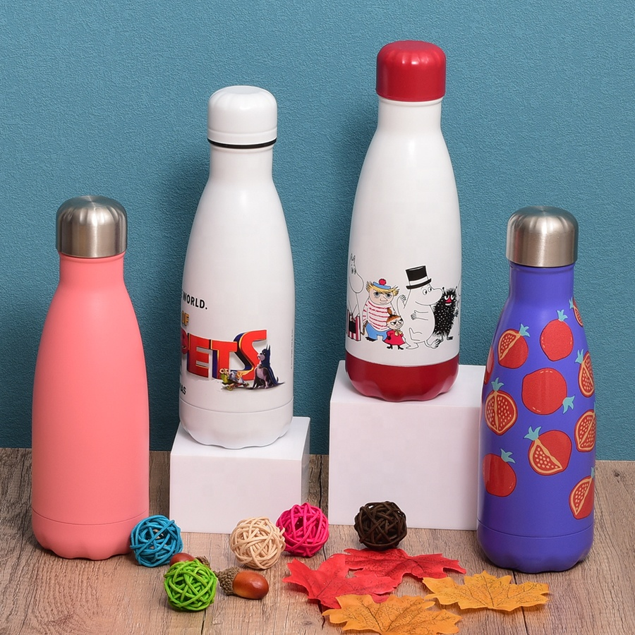 Bicycle Logo Wholesale Thermos School Reusable Children Cute Portable Eco Friendly Kawaii Kids Water Bottles