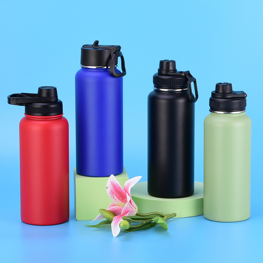 950ml Eco Friendly 32oz Gym Drink Sport Vacuum Double Wall Insulated Stainless Steel Flask Water Bottle