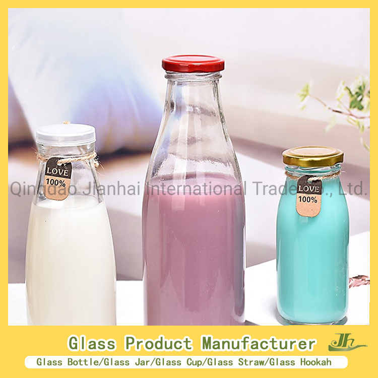 100/150/200/250ml/280/300/350ml/400ml/500ml/750ml/1000ml Water/Beverage/Milk Tea/Juice/Vine/Brandy/Beer/Whisky High Borosilicate Oil Glass Bottle Manufacturer