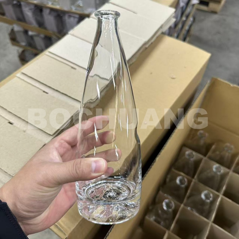 Best Price High-End Narrow Mouth Flint Smooth Empty Glass Bottle for Packing Spirits Wine Liquor Water Wine Oil
