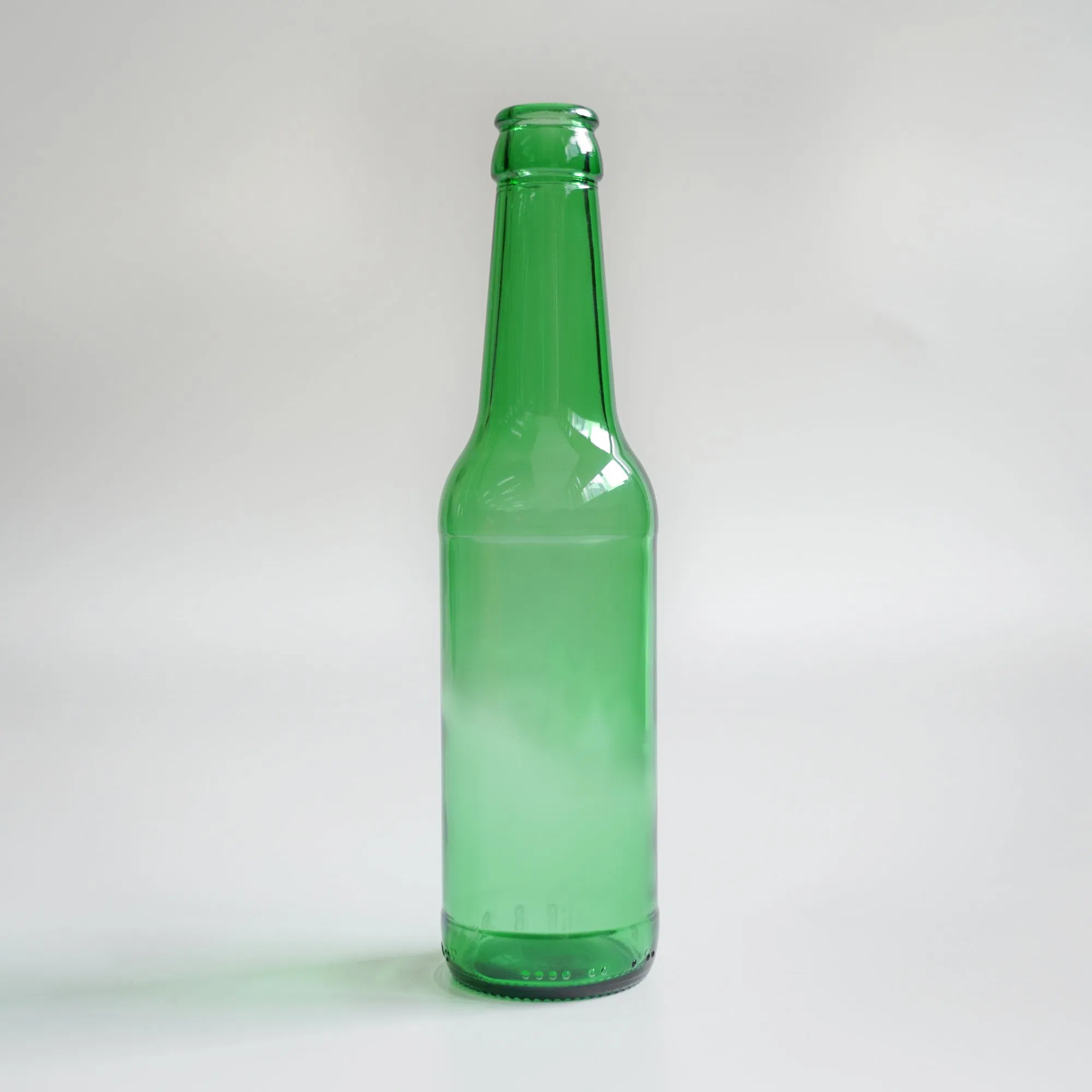 275ml Green Round Type Empty Glass Beer Beverage Crown Cap Wine Bottle