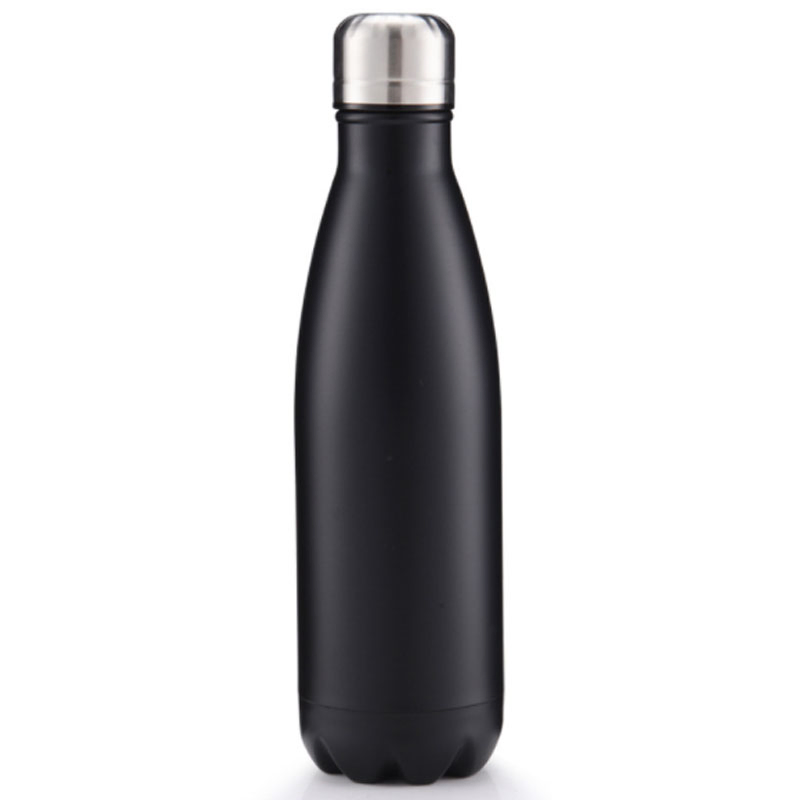 Double Wall Insulated Stainless Steel Cola Shape Sport Water Bottle