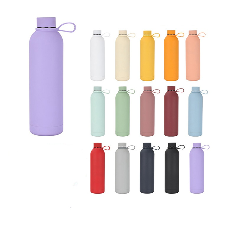 500ml 750ml 1000ml Double Wall Stainless Steel Vacuum Flask Insulated Narrow Mouth Sports Water Bottle with Custom Logo
