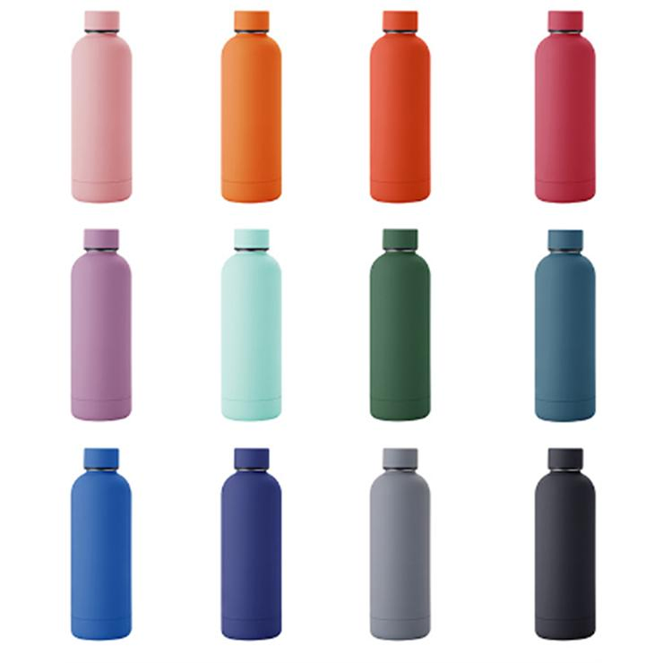 Manufacturer 500ml 750ml Small Mouth Stainless Steel Travel Tumbler Double Walled Vacuum Flask Thermal Vacuum Insulated Sport Water Bottles with Custom Logo