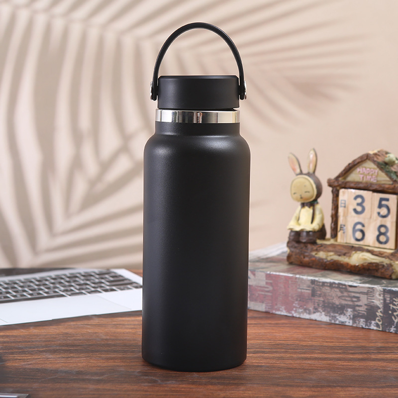 Leak Proof Double Wall Vacuum Stainless Steel Insulated Flask Travel Water Bottle with Various Lids