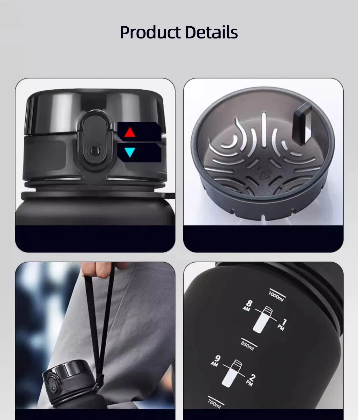 Water Bottle with Strap