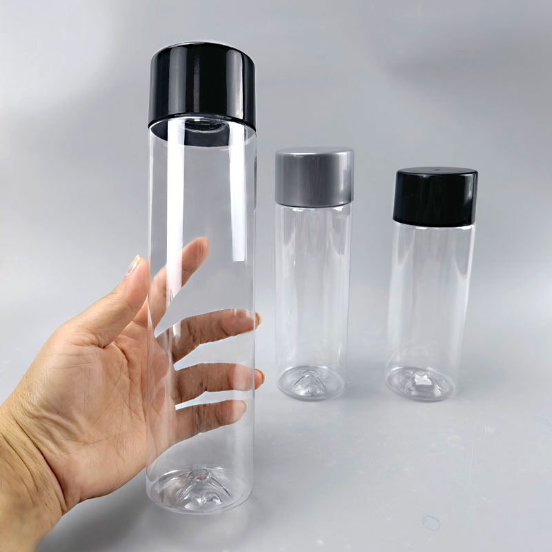 Classic Design 300ml 350ml 400ml 500ml 1 Liter Clear Empty Pet Voss Style Water Plastic Bottles for Juice