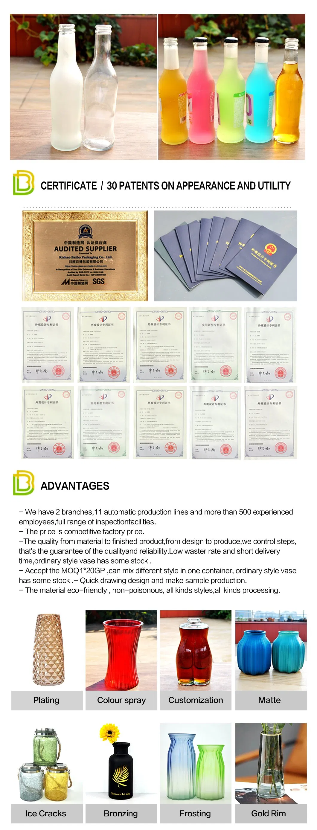 Glass Bottle Detail 1